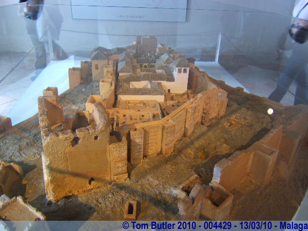 Photo ID: 004429, A model of the Alcazaba as it is today, Malaga, Spain