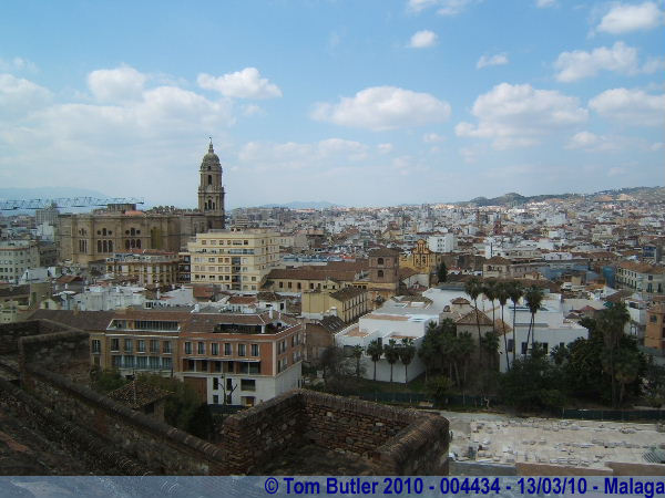Photo ID: 004434, Looking down into Malaga from the Alcazaba, Malaga, Spain