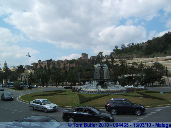 Photo ID: 004435, Looking back to the Alcazaba from the Plaza General Torrijos, Malaga, Spain