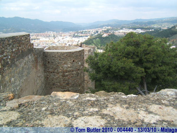 Photo ID: 004440, Gibralfaro with the mountains in the distance, Malaga, Spain