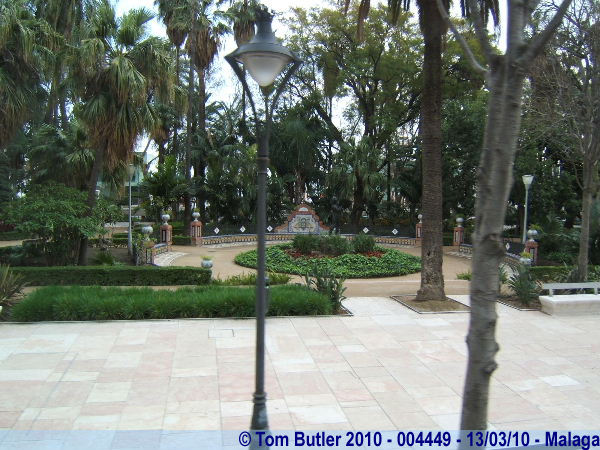 Photo ID: 004449, Inside the Paseo del Parque, Malaga, Spain