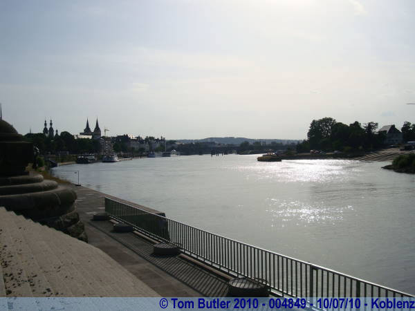 Photo ID: 004849, Looking up the Mosel from the Deutsche Ecke, Koblenz, Germany