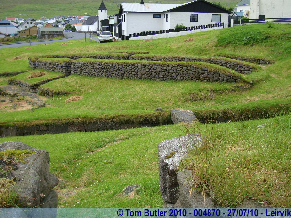 Photo ID: 004870, The ruins of a Viking era house, Leirvk, Faroe Islands