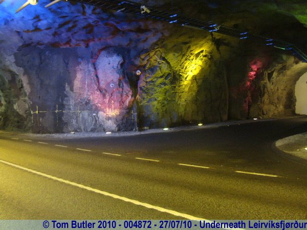 Photo ID: 004872, In the road tunnel underneath the Leirvksfjrur, Underneath Leirvksfjrur, Faroe Islands