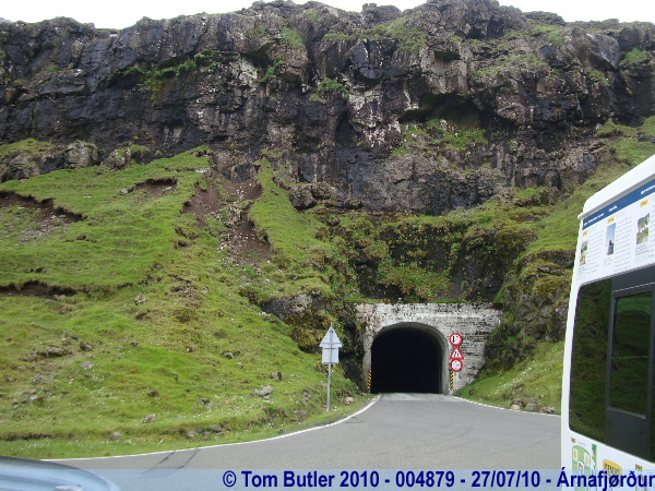 Photo ID: 004879, The narrow tunnel back to Klaksvk, rnafjrur, Faroe Islands