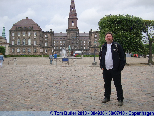 Photo ID: 004938, Outside the back of the Christiansborg Slot, Copenhagen, Denmark