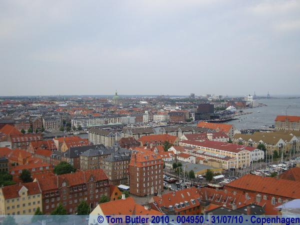 Photo ID: 004950, The harbour seen from the spire of Vor Frelsers Kirke, Copenhagen, Denmark