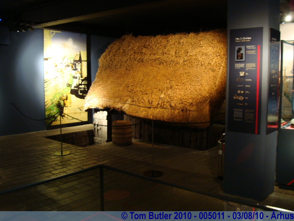 Photo ID: 005011, A pit house in the Viking Museum, rhus, Denmark
