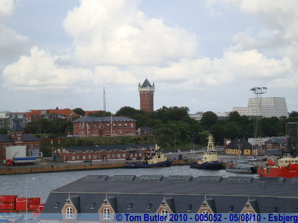 Photo ID: 005052, The water-tower from the deck of the ship, Esbjerg, Denmark