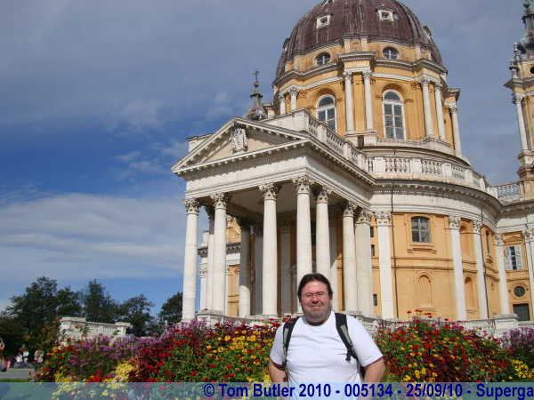 Photo ID: 005134, Standing in front of the Basilica, Superga, Italy