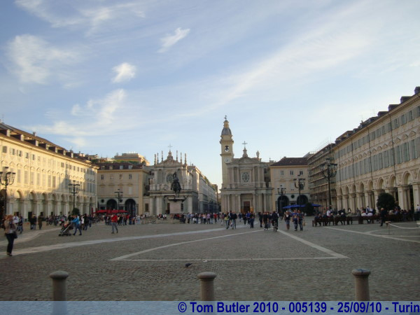 Photo ID: 005139, Looking across Piazza San Carlo, Turin, Italy