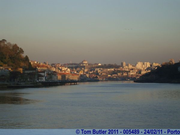 Photo ID: 005489, Looking up the Douro to the centre of town, Porto, Portugal