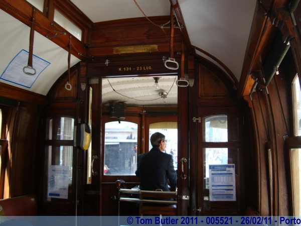 Photo ID: 005521, On board a vintage tram, Porto, Portugal
