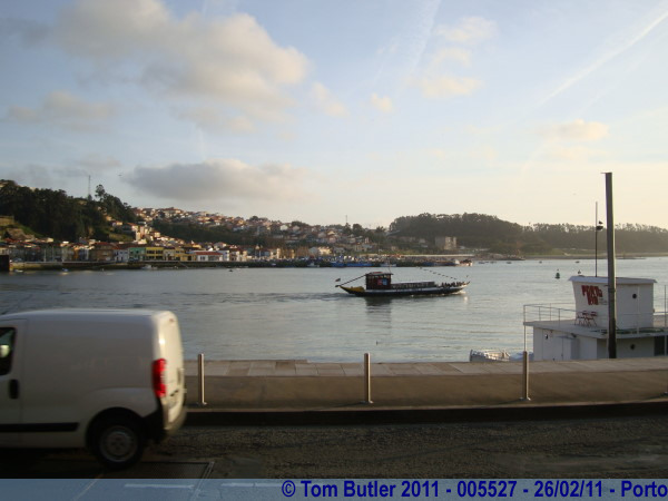 Photo ID: 005527, A tourist boat cruises up the Douro, Porto, Portugal