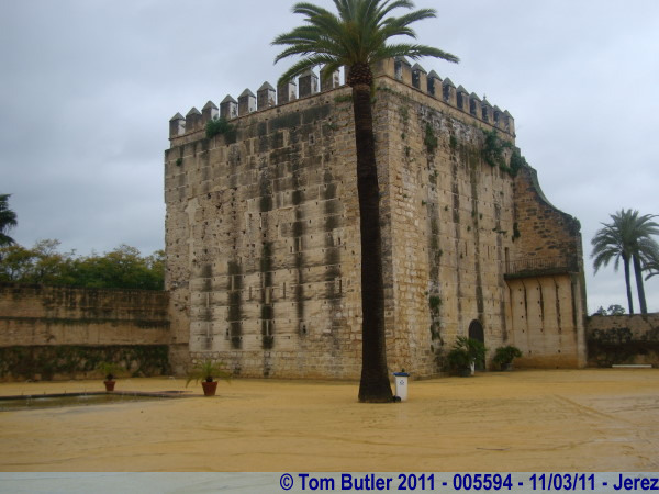Photo ID: 005594, One of the towers of the Alcazar, Jerez, Spain