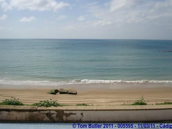 Photo ID: 005595, The Atlantic lapping at the beach, Cdiz, Spain