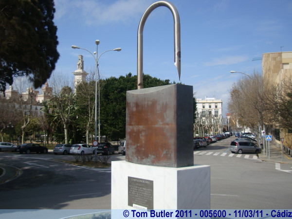 Photo ID: 005600, A Padlock, celebrating the signing of the Spanish constitution in Cdiz in 1812, Cdiz, Spain