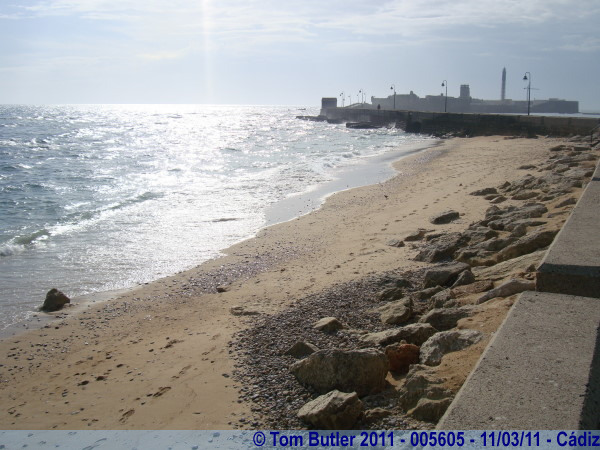Photo ID: 005605, Starting down the causeway, Cdiz, Spain