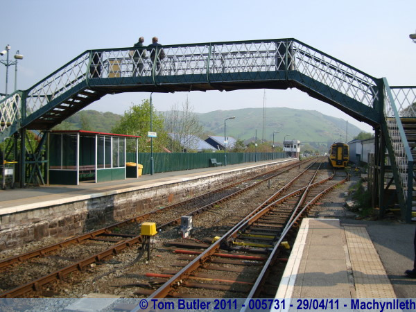 Photo ID: 005731, Standing on the platform waiting for the train to Porthmadog, Machynlleth, Wales