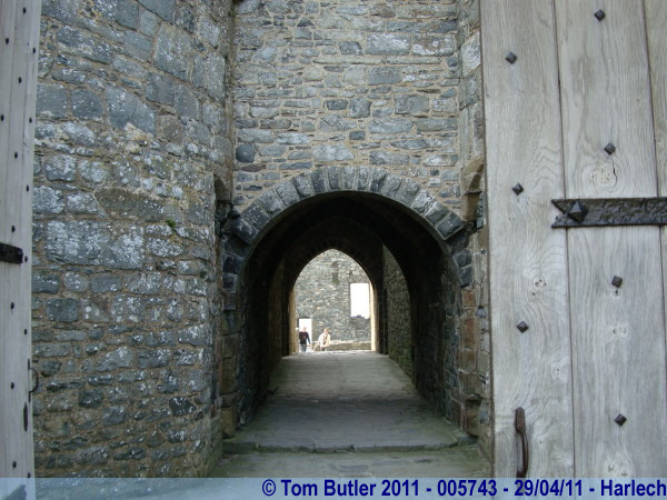 Photo ID: 005743, Entering Harlech Castle, Harlech, Wales