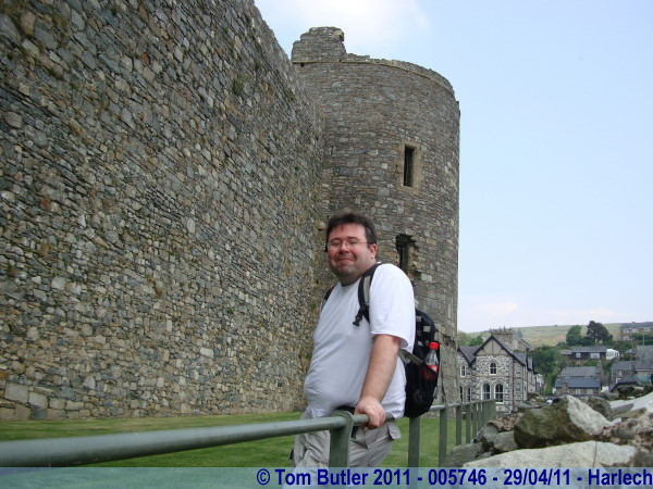 Photo ID: 005746, Standing by Harlech Castle, Harlech, Wales