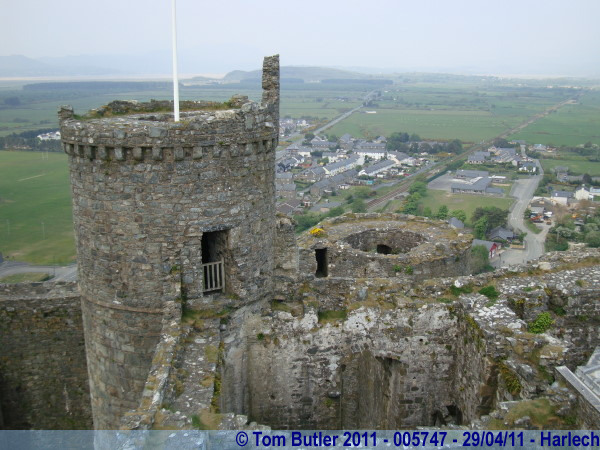 Photo ID: 005747, On the highest tower, Harlech, Wales