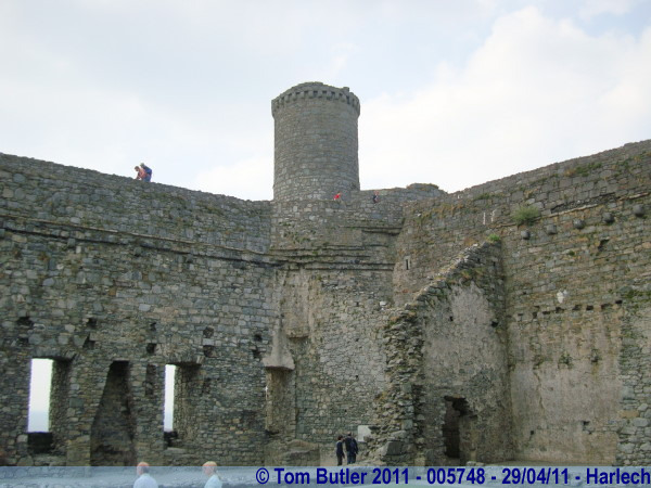 Photo ID: 005748, Looking across the courtyard, Harlech, Wales