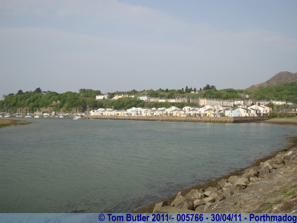 Photo ID: 005766, Looking towards the harbour from the Cob, Porthmadog, Wales