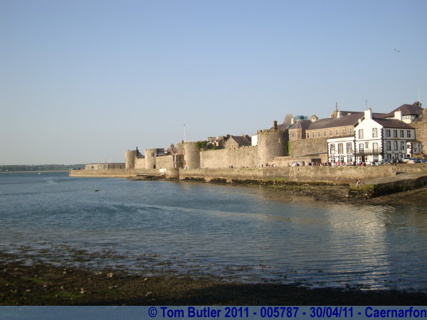 Photo ID: 005787, Looking back to the town walls, Caernarfon, Wales