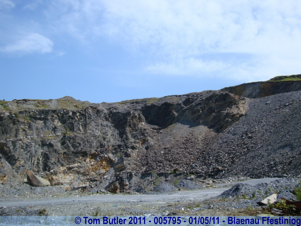 Photo ID: 005795, Slate quarry waste scarring the landscape, Blaenau Ffestiniog, Wales
