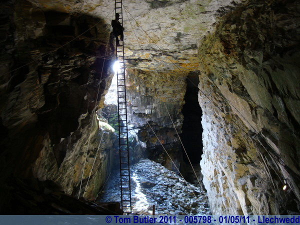 Photo ID: 005798, Mock-up of a mine, Llechwedd, Wales