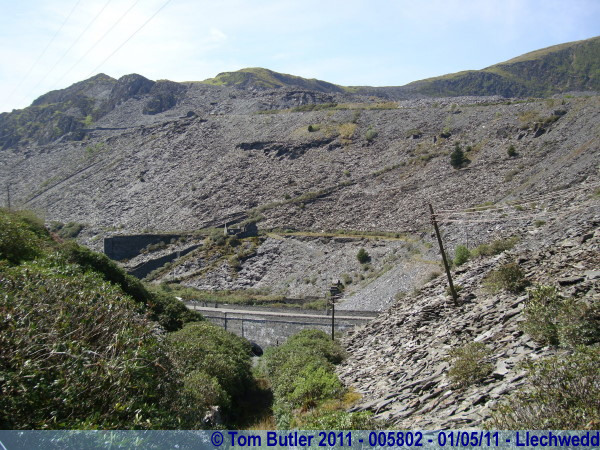 Photo ID: 005802, More slate waste over the hills, Llechwedd, Wales