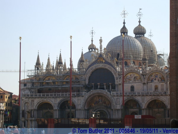 Photo ID: 005846, The domes and front of the Cathedral, Venice, Italy