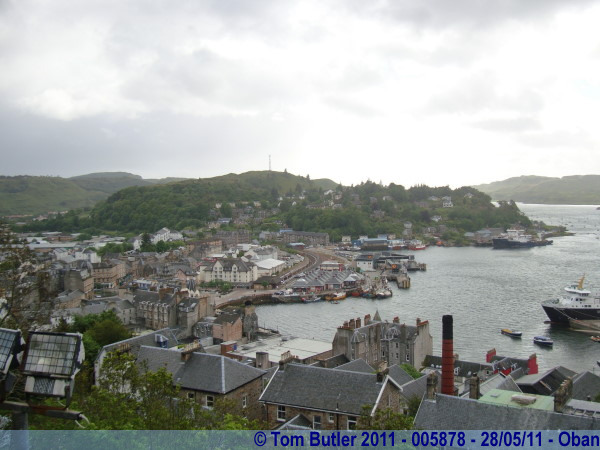 Photo ID: 005878, The centre of Oban seen from McCaig's Tower, Oban, Scotland