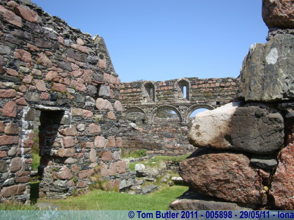 Photo ID: 005898, Inside the ruins of the Nunnery, Iona, Scotland