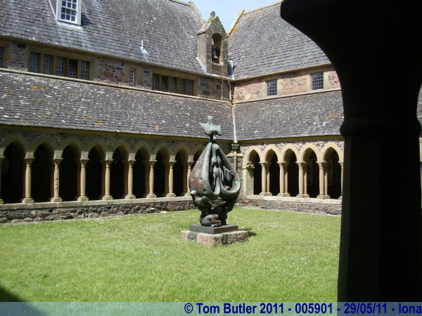 Photo ID: 005901, In the cloister of the abbey, Iona, Scotland