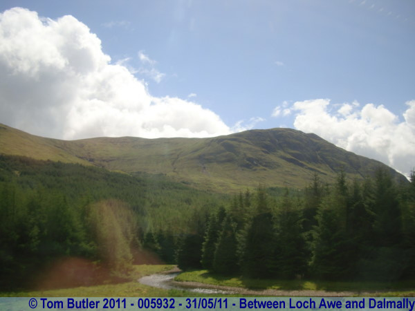 Photo ID: 005932, The hills start to fade into the distance, Between Loch Awe and Dalmally, Scotland