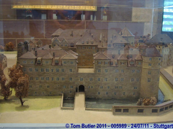 Photo ID: 005989, A model of the Altes Schlo inside itself, Stuttgart, Germany