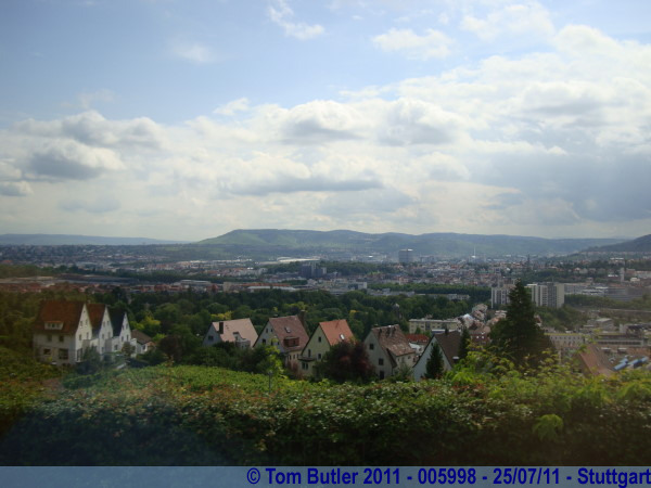Photo ID: 005998, Looking over the city from the sightseeing bus, Stuttgart, Germany