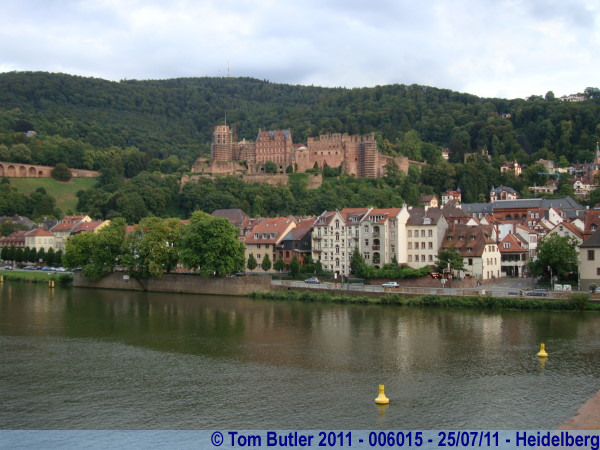 Photo ID: 006015, The castle from the old bridge, Heidelberg, Germany