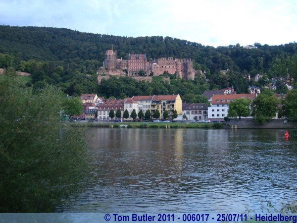 Photo ID: 006017, The castle from the north bank of the Neckar, Heidelberg, Germany