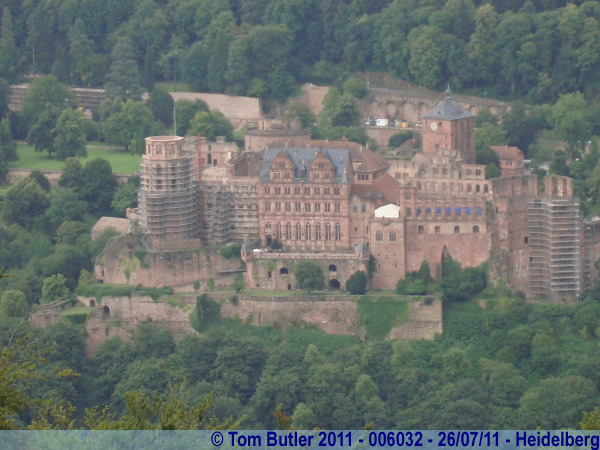 Photo ID: 006032, The castle seen from the Heiligenberg Turm, Heidelberg, Germany