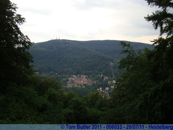 Photo ID: 006033, The town, the castle and Knigstuhl, Heidelberg, Germany