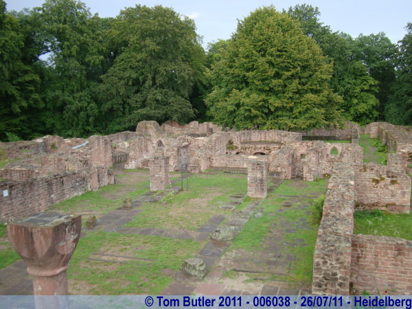 Photo ID: 006038, In the ruins of St Michaels Basilica, Heidelberg, Germany