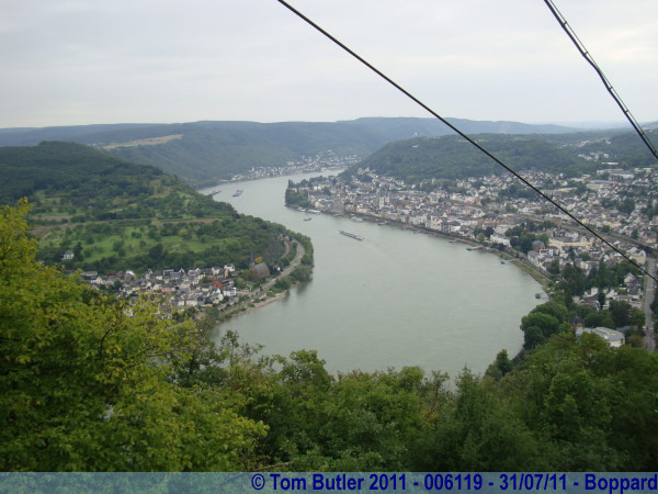 Photo ID: 006119, Looking down on the town from the chair lift, Boppard, Germany
