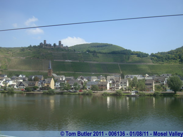 Photo ID: 006136, Vineyards and castle, Mosel Valley, Germany