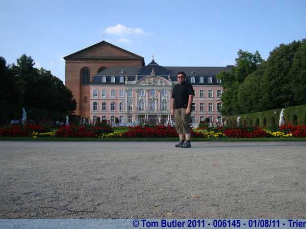 Photo ID: 006145, Standing in front of the electors palace, Trier, Germany