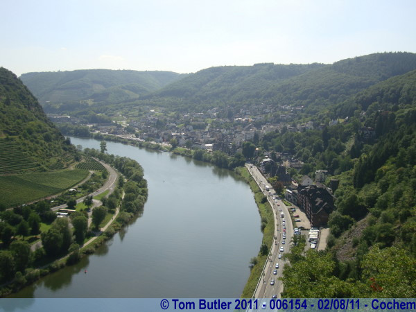 Photo ID: 006154, The Mosel from the castle balcony, Cochem, Germany