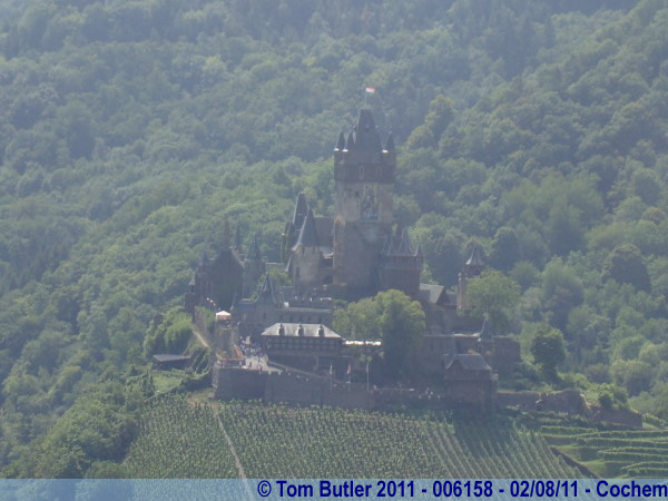 Photo ID: 006158, Looking across to the castle from the chair lift, Cochem, Germany