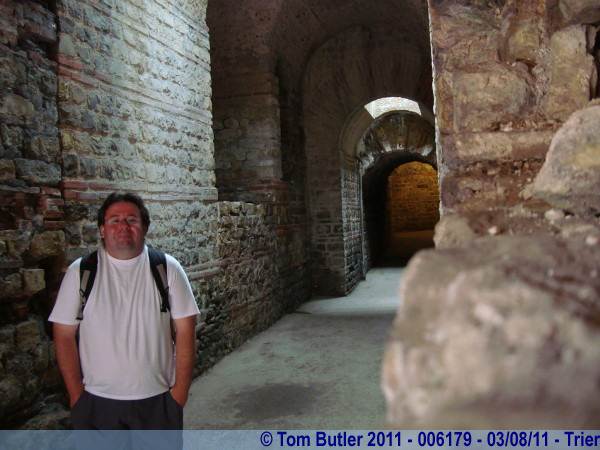 Photo ID: 006179, In the passageways underneath the Imperial Baths, Trier, Germany